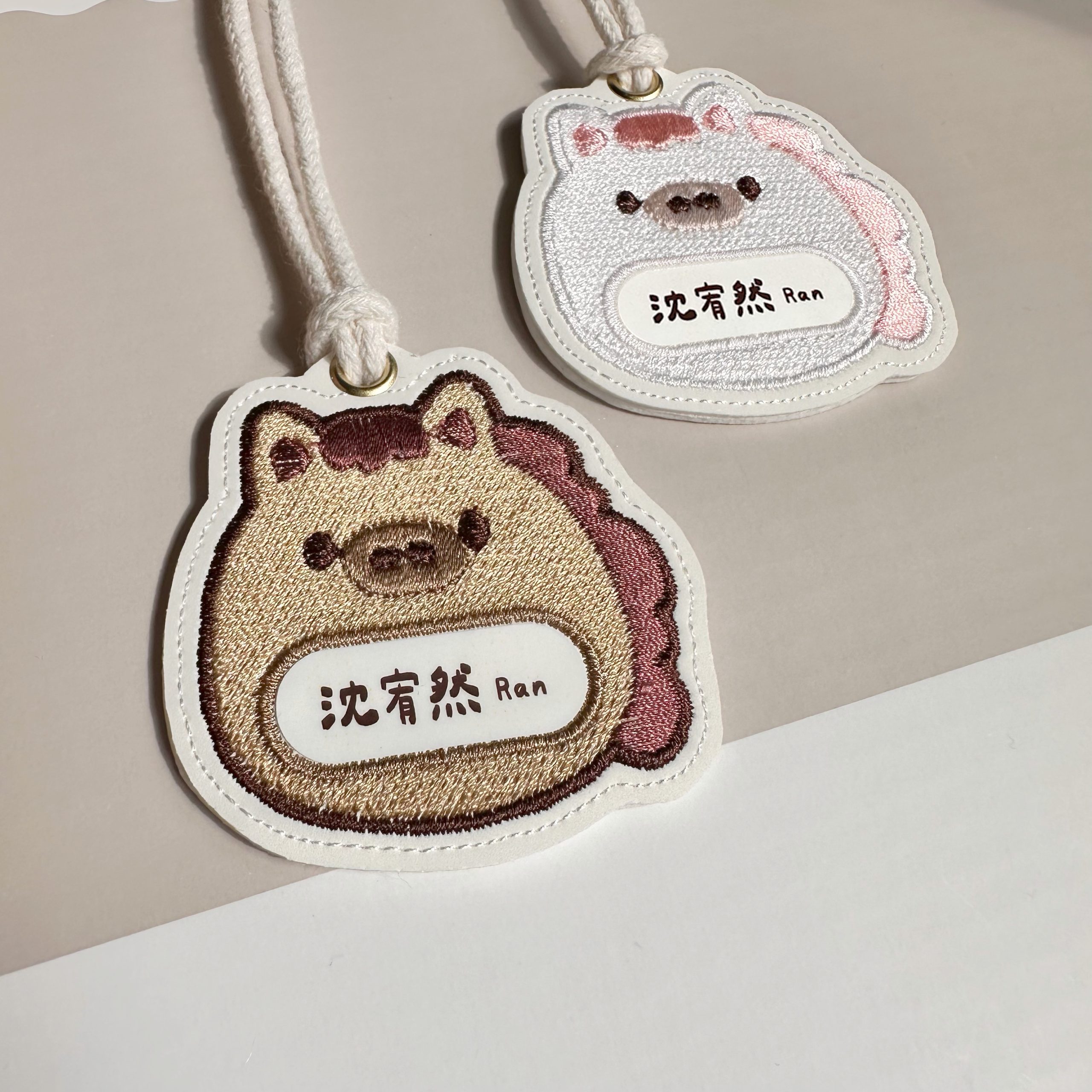 電繡姓名吊牌 / 馬寶寶 / 2色:圖片 2